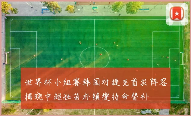 世界杯小组赛韩国对捷克首发阵容揭晓中超独苗朴镇燮待命替补